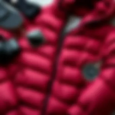 Stylish Accessories with the Maroon Puffer Jacket A flat lay of the maroon puffer jacket alongside accessories that enhance its style.