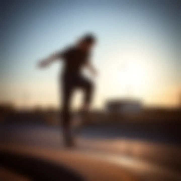 Freedom of Movement for Skateboarding Skater demonstrating freedom of movement in pants