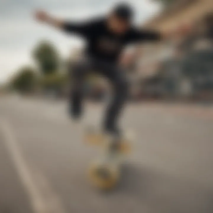 Historical montage of skateboarding and skate tape development