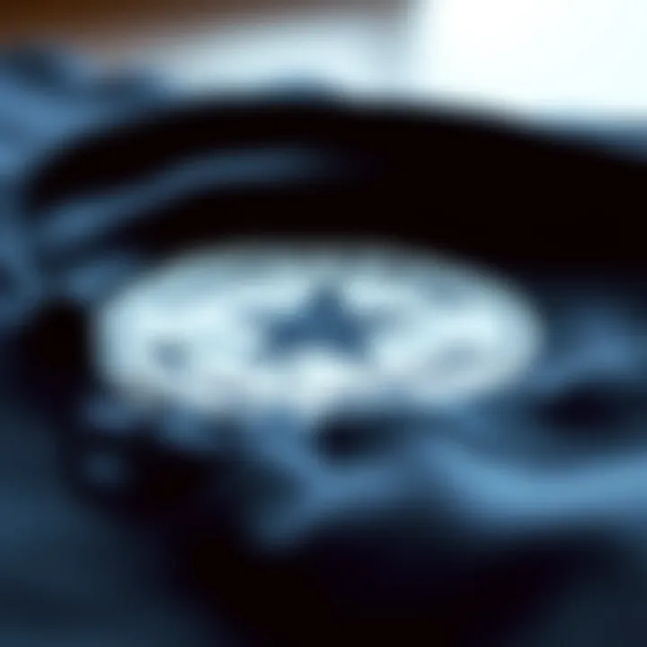 Quality and Style of Converse Fabric A close-up of the fabric and design of a Converse t-shirt emphasizing its quality and style.