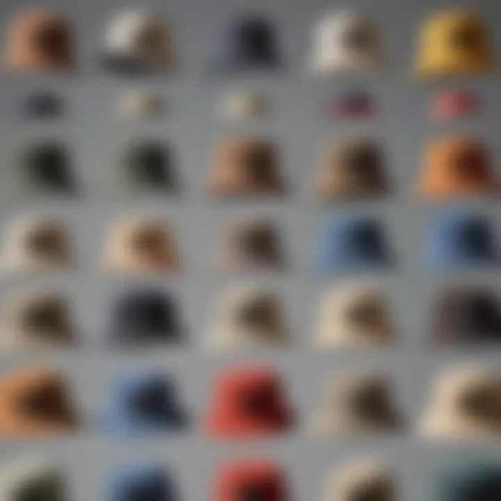 Historical evolution of bucket hats depicted through a timeline.