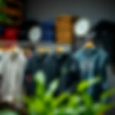 Eco-Friendly Hoodie Display A display of eco-friendly hoodies emphasizing sustainability in fashion