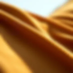 A close-up of Dickies corduroy fabric showcasing its texture