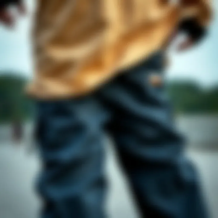 Design Features of Jolt Pants Close-up of jolt pants featuring unique design elements