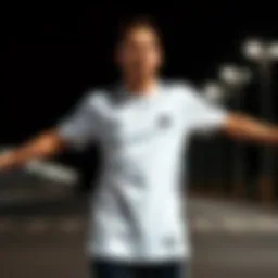 Classic design of the white Adidas shirt