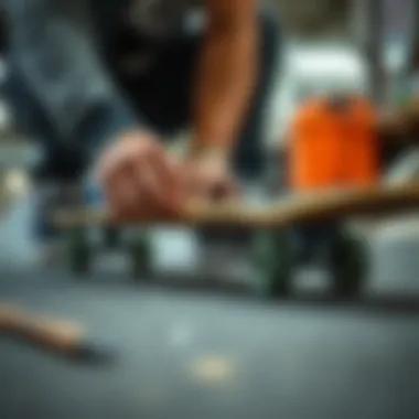 Applying Griptape on Penny Board Application of griptape on a penny board