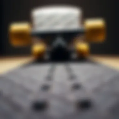 Griptape Texture on Penny Board Detailed view of griptape texture on a penny board