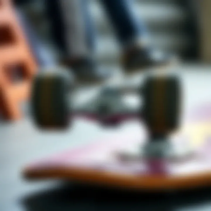 Skateboard Setup with Trucks Skateboard setup showcasing truck integration