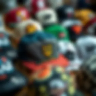 Collection of Customized 5 Panel Camper Hats A collection of customized 5 panel camper hats with unique artwork and patterns.