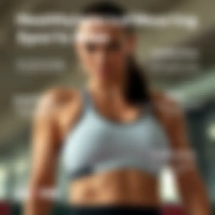 Health Benefits of Wearing Sports Bras Graphical representation of health benefits associated with sports bras