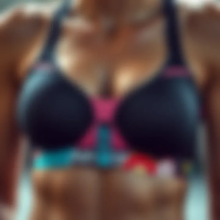 Materials in Sports Bra Construction Infographic on materials used in sports bras