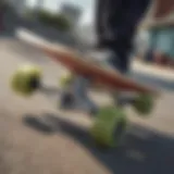 A close-up view of high-quality skateboard trucks showcasing their design and material.