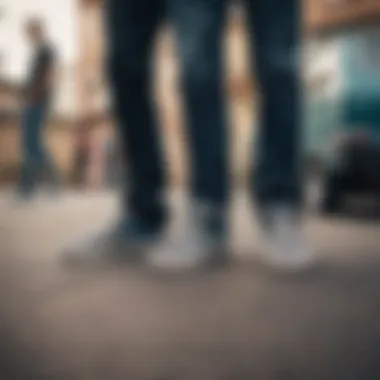 Group of skateboarders in Vans Slip-On Pro Checkerboard sharing a moment