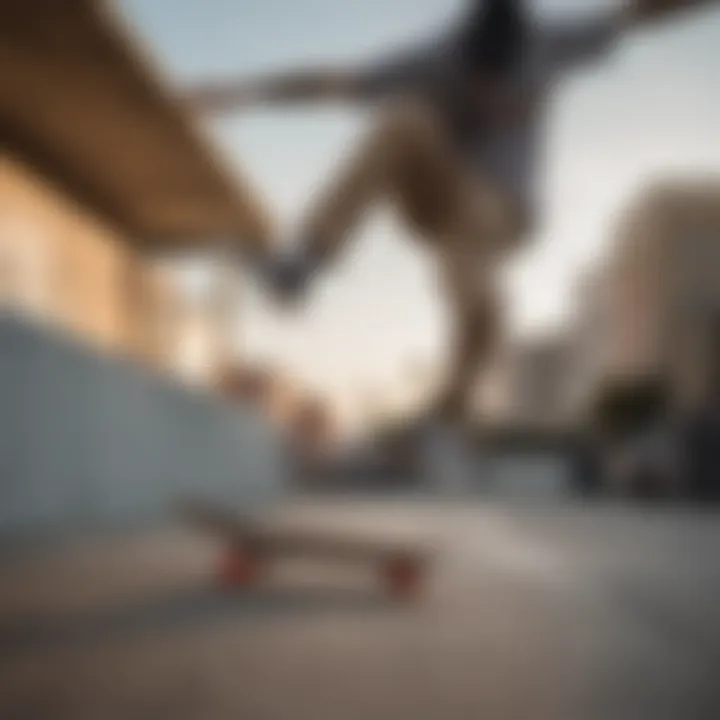 Skateboarder wearing Vans Slip-On Pro Checkerboard performing a trick