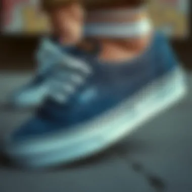 The Evolution of Vans Denim Shoes in Skate Culture A timeline graphic showing the evolution of Vans denim shoes over the years.