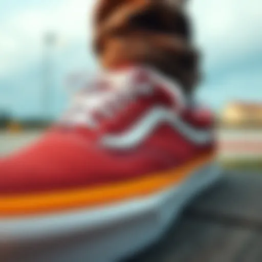 Unique Design Elements of Vans Janoskis A close-up view of Vans Janoskis showcasing their unique design elements.