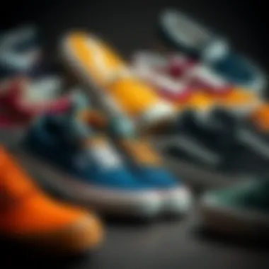 Diverse Styles of Vans Janoskis Sneakers A collection of Vans Janoskis sneakers in various colors and styles.