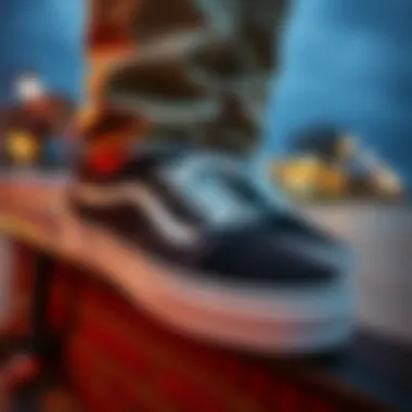 Cultural Impact of Vans Janoskis in Skateboarding An artistic representation of the cultural impact of Vans Janoskis in skateboarding.
