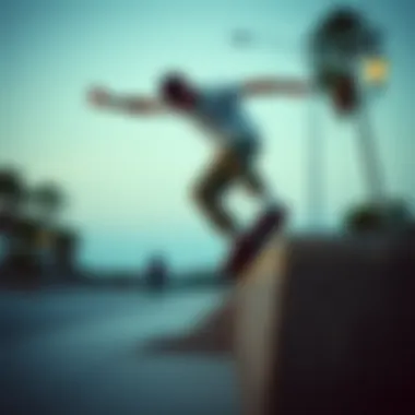Performance on Various Terrains with Vans Janoskis A skateboarder performing tricks while wearing Vans Janoskis on different terrains.