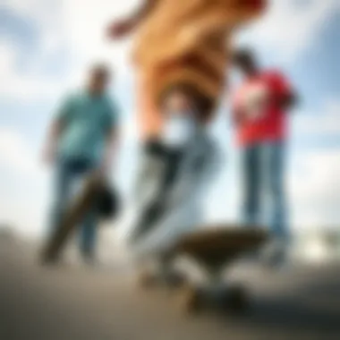 Vans Shoes and Their Impact on Skateboarding Culture Group of skaters showcasing Vans shoes