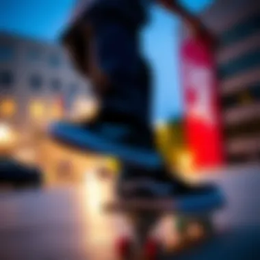 Skateboarding Action with Vans MTE Chipmunk Skateboarder performing tricks while wearing the Vans MTE Chipmunk.