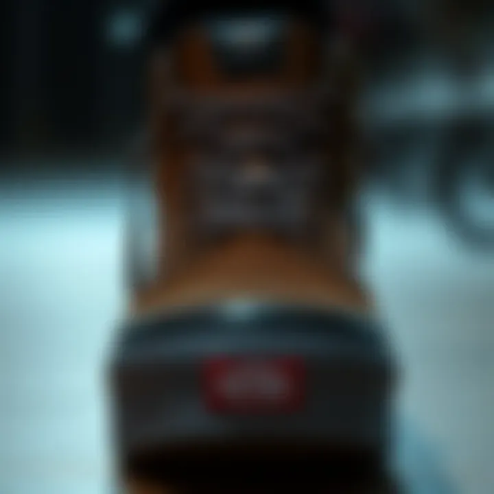 Detailed Look at the Materials of the Vans High-Top Model Close-up of the unique materials used in the Vans high-top model