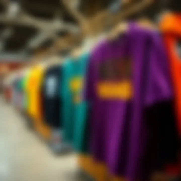 Vibrant Apparel Collection: Express Your Style Vans apparel section featuring colorful graphic tees and hoodies