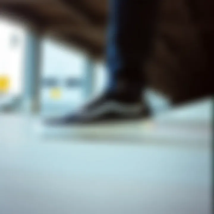 Cultural Significance of the Vans Slip-On Lo Pro Vans Slip-On Lo Pro in an urban setting, emphasizing its cultural significance.