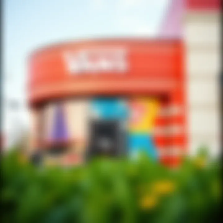 Vibrant Design of Vans Store Exterior view of Vans store at Independence Mall showcasing its vibrant design.