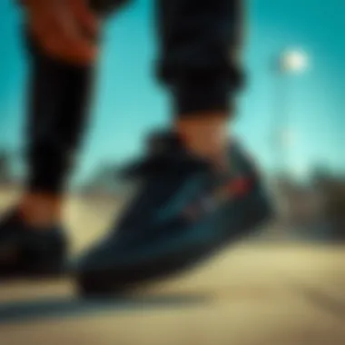 Person customizing the Vans Triple Black Platform with unique patches and designs