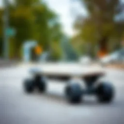 Sleek design of the Vokul V1 electric skateboard