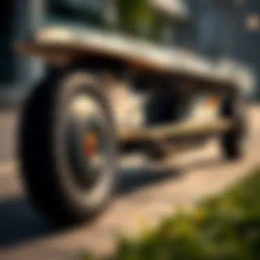 Innovative Technology of the Vokul V1 Close-up of Vokul V1 skateboard features and technology