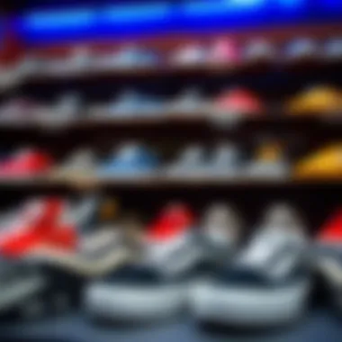 Trendy Vans shoes displayed elegantly