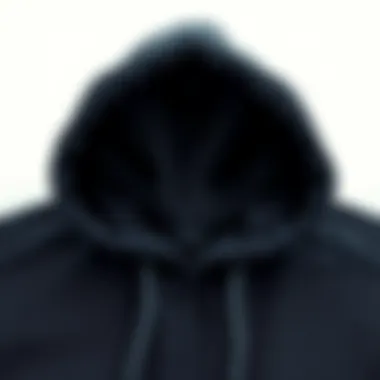 Quality Fabric Details Close-up of hoodie fabric showing texture and quality