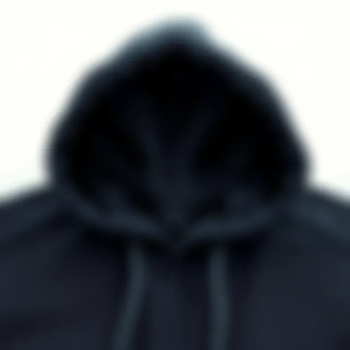 Quality Fabric Details Close-up of hoodie fabric showing texture and quality