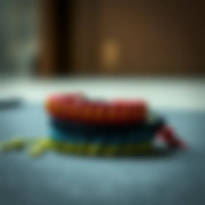 Assortment of Rastaclat Bracelet Designs An assortment of Rastaclat bracelets showcasing different designs