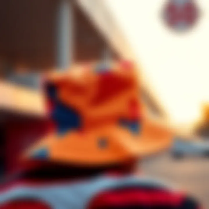 Vibrant XXL Bucket Hat A stylish XXL bucket hat in vibrant colors