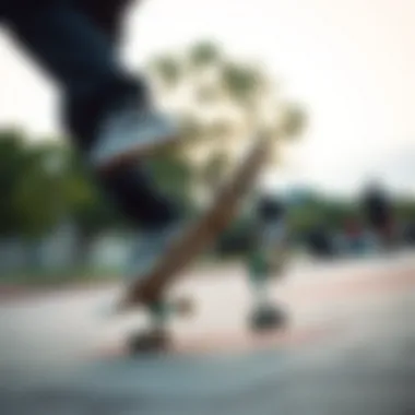 Youth Embracing Skate Culture in Vans Footwear Youth skateboarding wearing Vans shoes